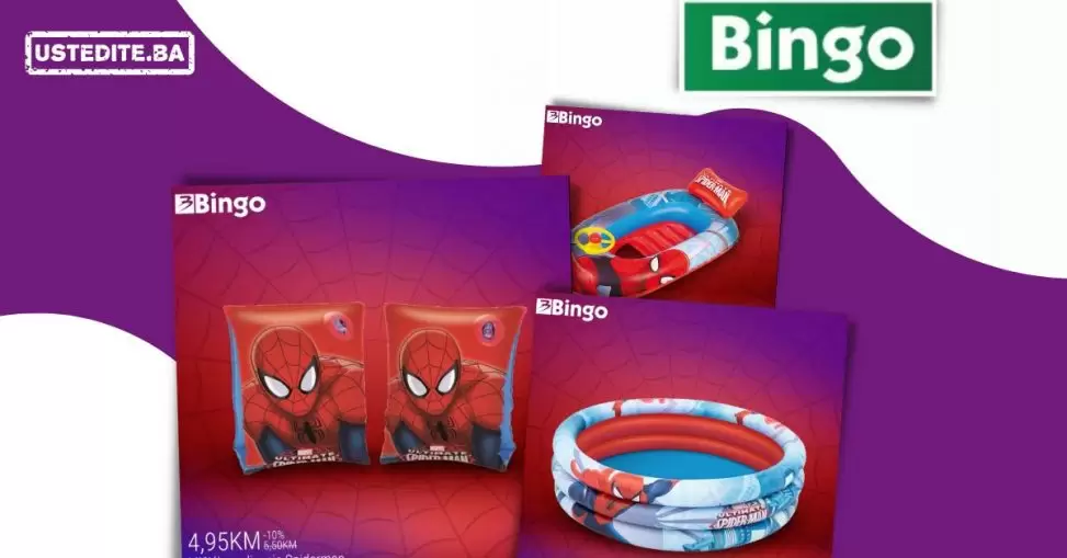 Spiderman slauf, msici za plivanje, bazen, camac, lopta odusevit ce vase malisane.