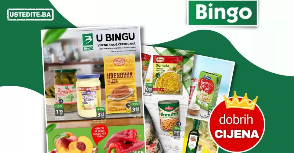 Bingo vikend katalog【SNIŽENJE do 51%】 akcija sniženja do 4.9.2022.