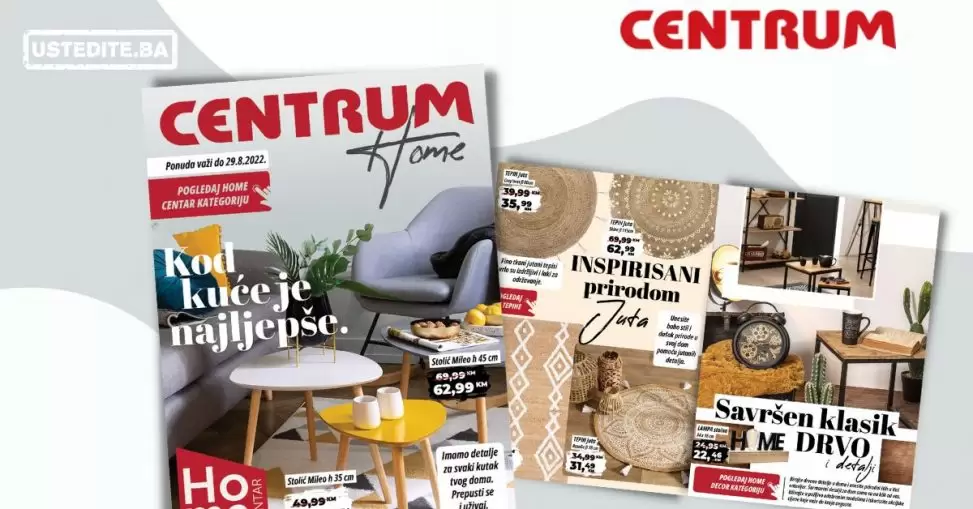 Centrum Home & Centrum dekor katalog SVE ZA DOM avgust 2022! Centrum akcija snizenja do 29.8.2022.Centrum Home & Centrum dekor katalog SVE ZA DOM avgust 2022! Centrum akcija snizenja do 29.8.2022.