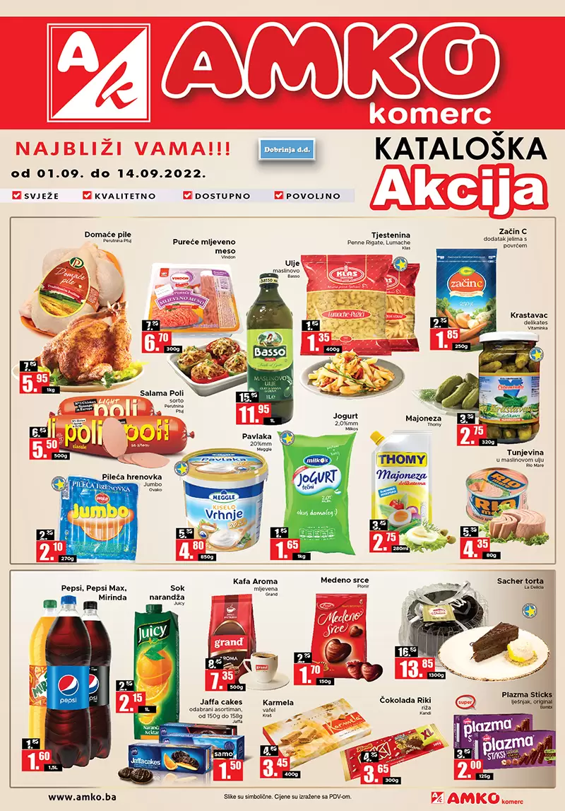 Amko kataloška akcija 1-14.9.2022. [ODLIČNA SNIŽENJA] Amko katalog septembar 2022