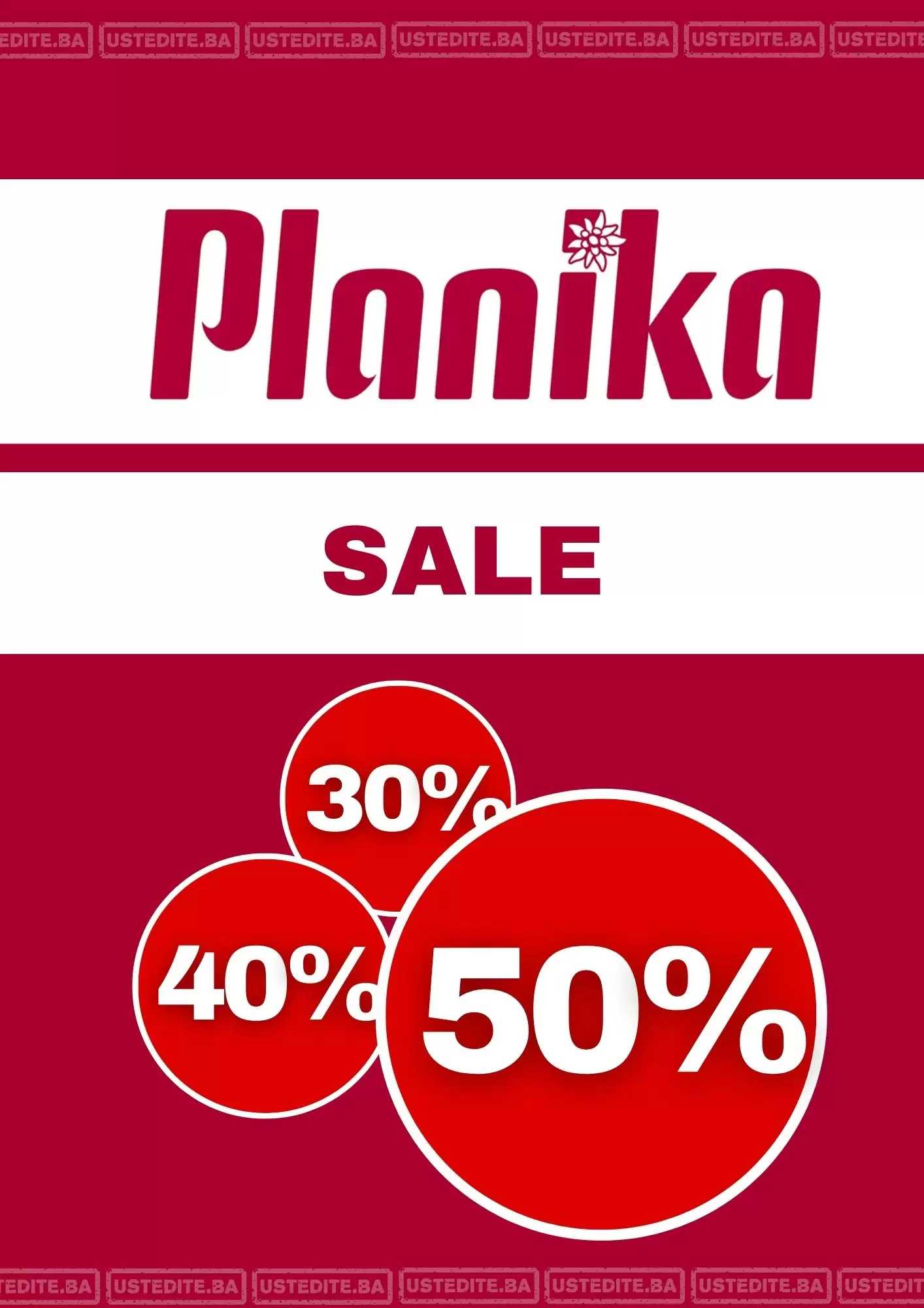 Planika SNIŽENJE OBUĆE - SVE 30-50% septembar 2022