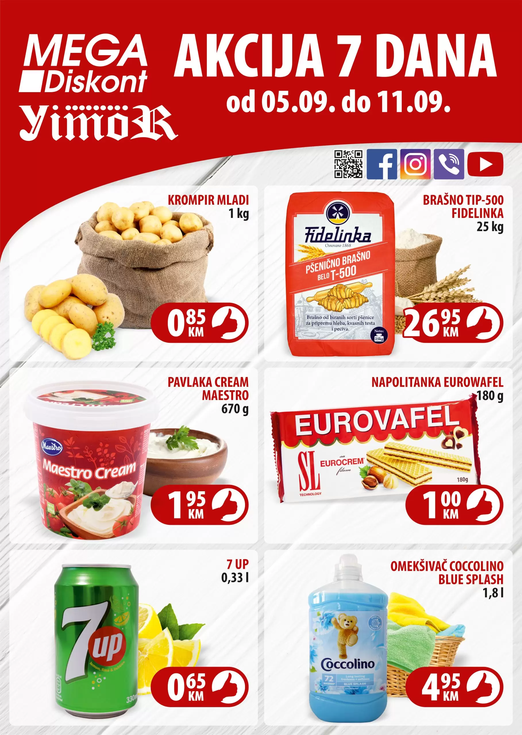 Mega Diskont AKCIJA 7 DANA - katalog sniženja 5-11.9.2022. 