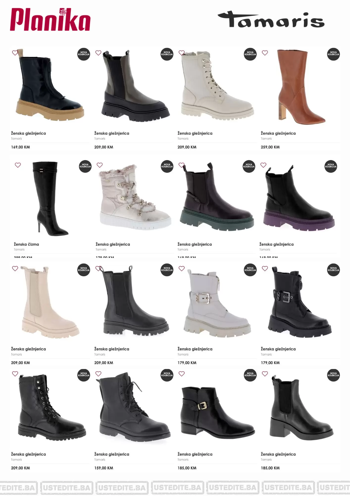 Planika NOVO Tamaris gležnjerice - septembar 2022