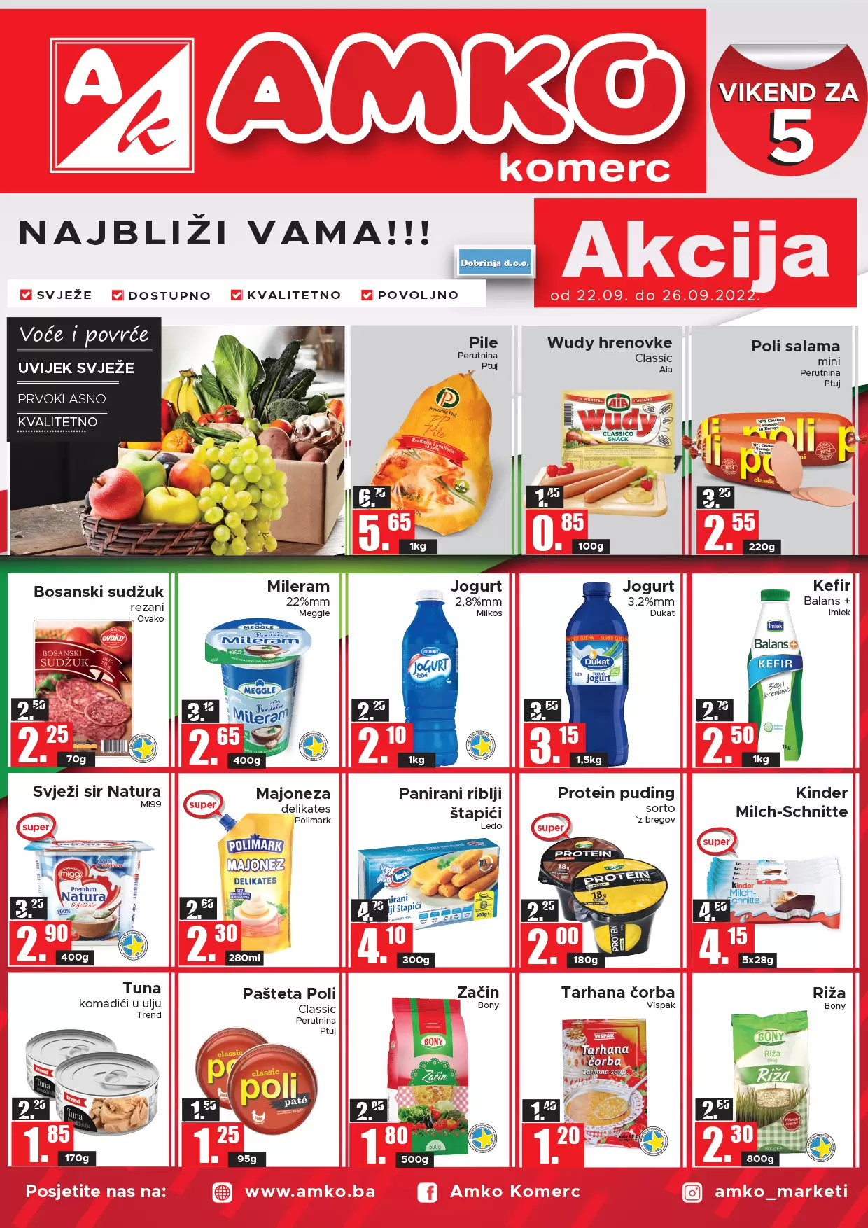 Amko vikend akcija 22-26.9.2022. 