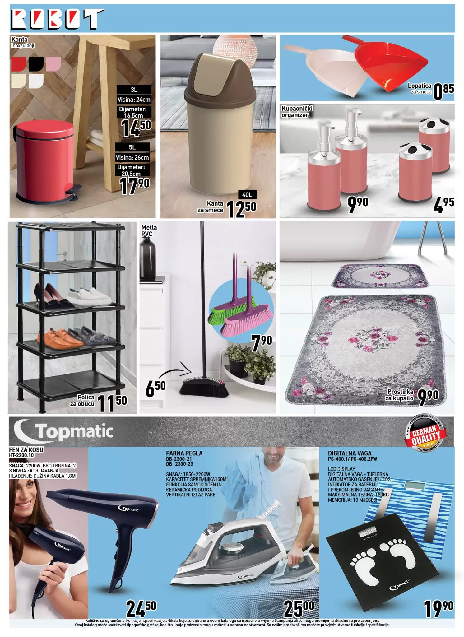 Robot katalog - PREHRANA- NAMJEŠTAJ - ODJEĆA - Akcija sniženja 2-18.9.2022.