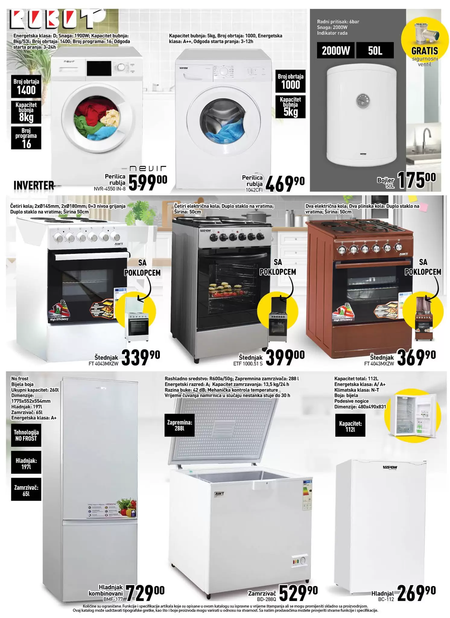 Robot katalog - PREHRANA- NAMJEŠTAJ - ODJEĆA - Akcija sniženja 2-18.9.2022.