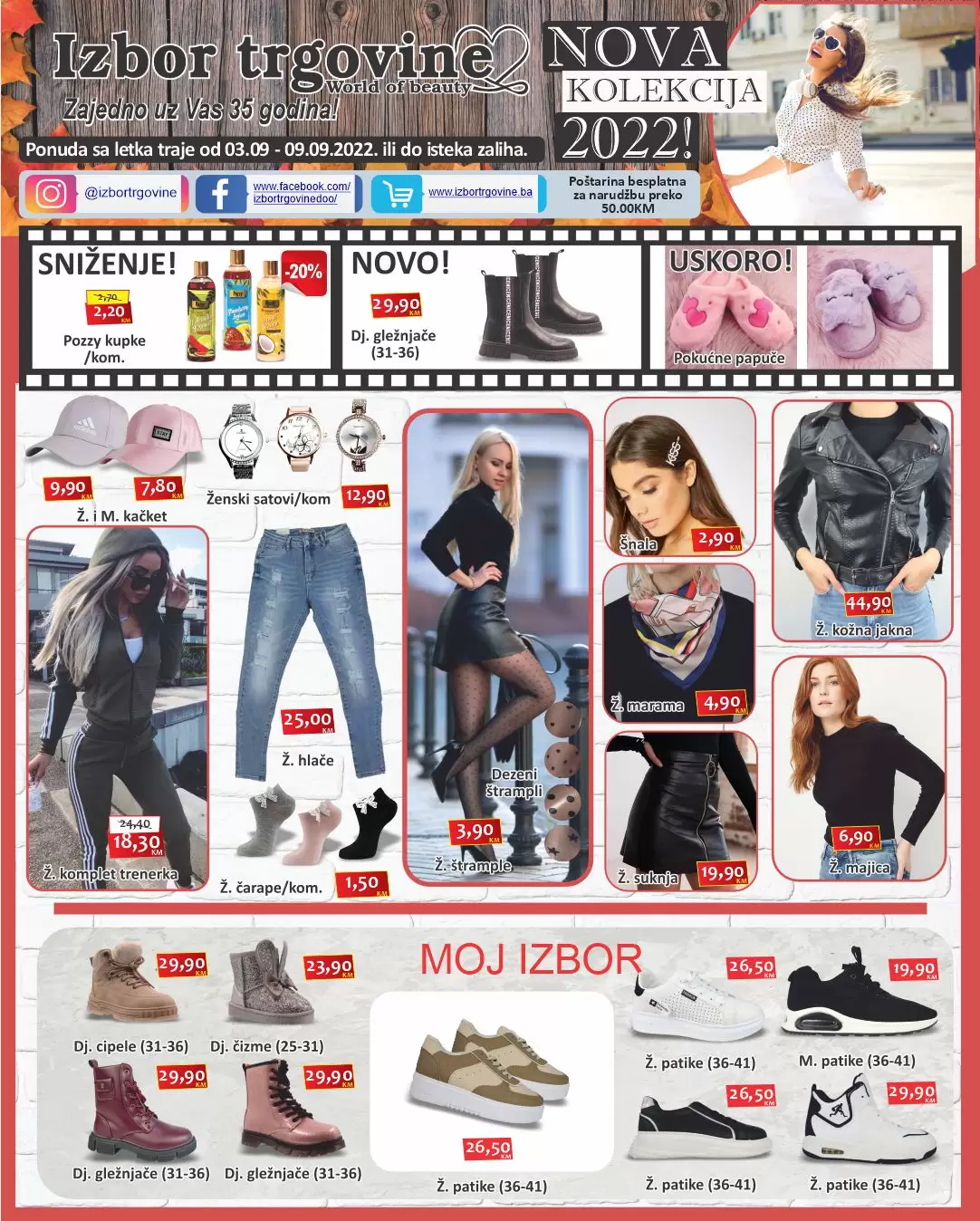 Izbor trgovine katalog - NOVA KOLEKCIJA 2022 - akcija sniženja 3-9.9.2022.