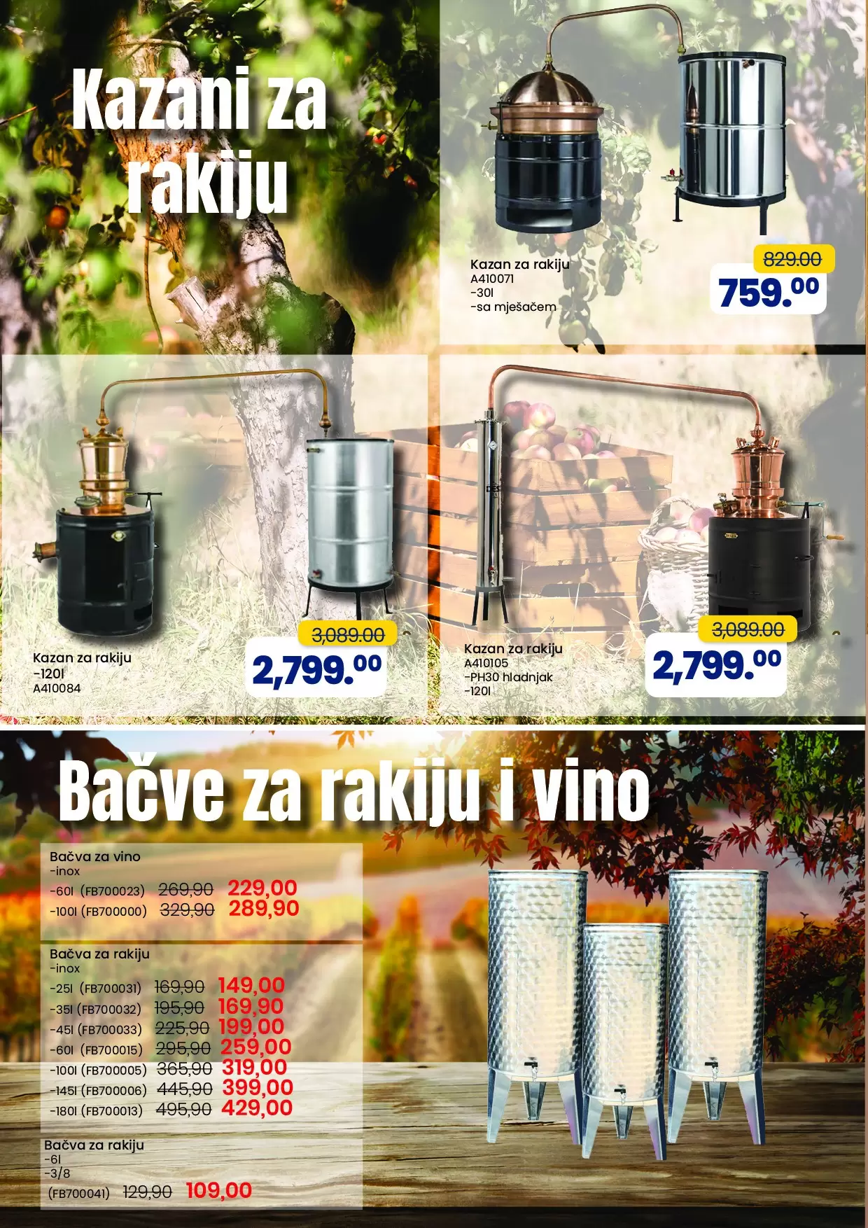 Fis akcijski katalog U SUSRET JESENI - alati, kazani, bačve, radijatori -AKCIJA SNIŽENJA do 5.10.2022.