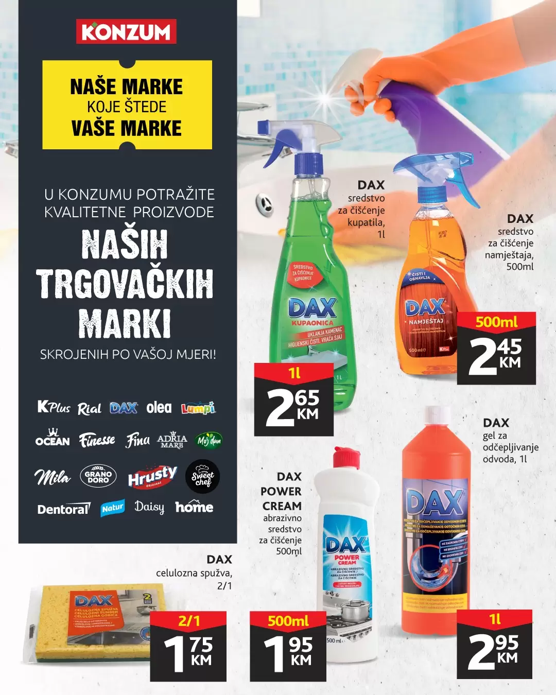 Konzum UŠTEDITE NOVAC sa Konzum trgovačkim markama!