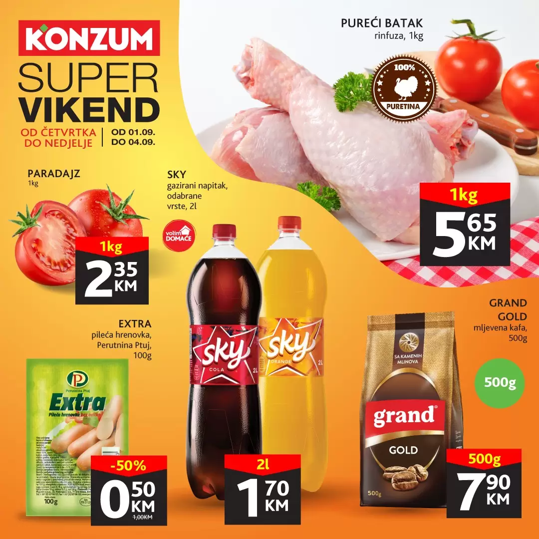 Konzum super vikend donosi nam super snizenje! 