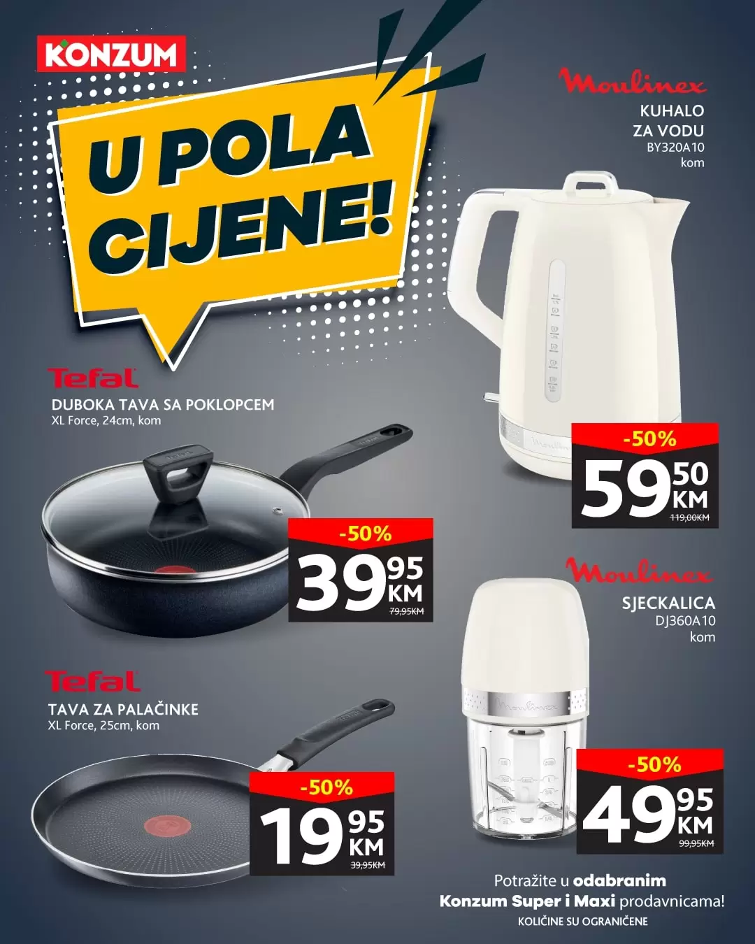 Konzum SVE U POLA CIJENE - katalog sniženja do 11.9.2022.