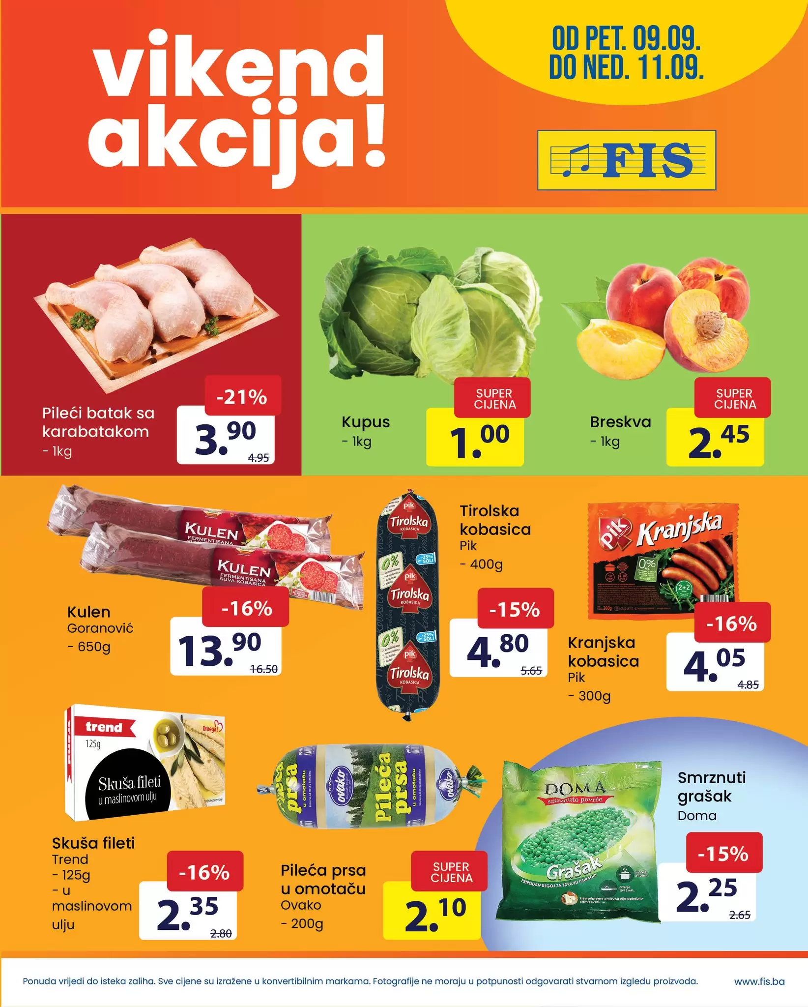 Fis vikend akcija - katalog sniženja 9-11.9.2022