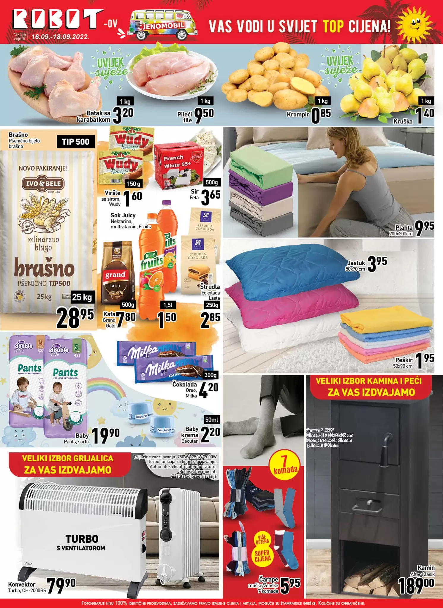 Robot vikend akcija NISKE CIJENE - katalog sniženja 16-18.9.2022.
