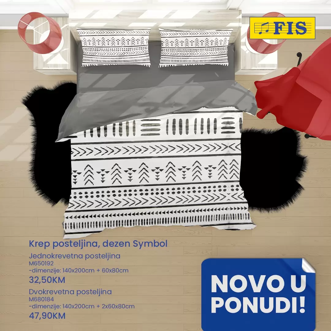 Fis NOVO krep posteljine već od 32,50 KM