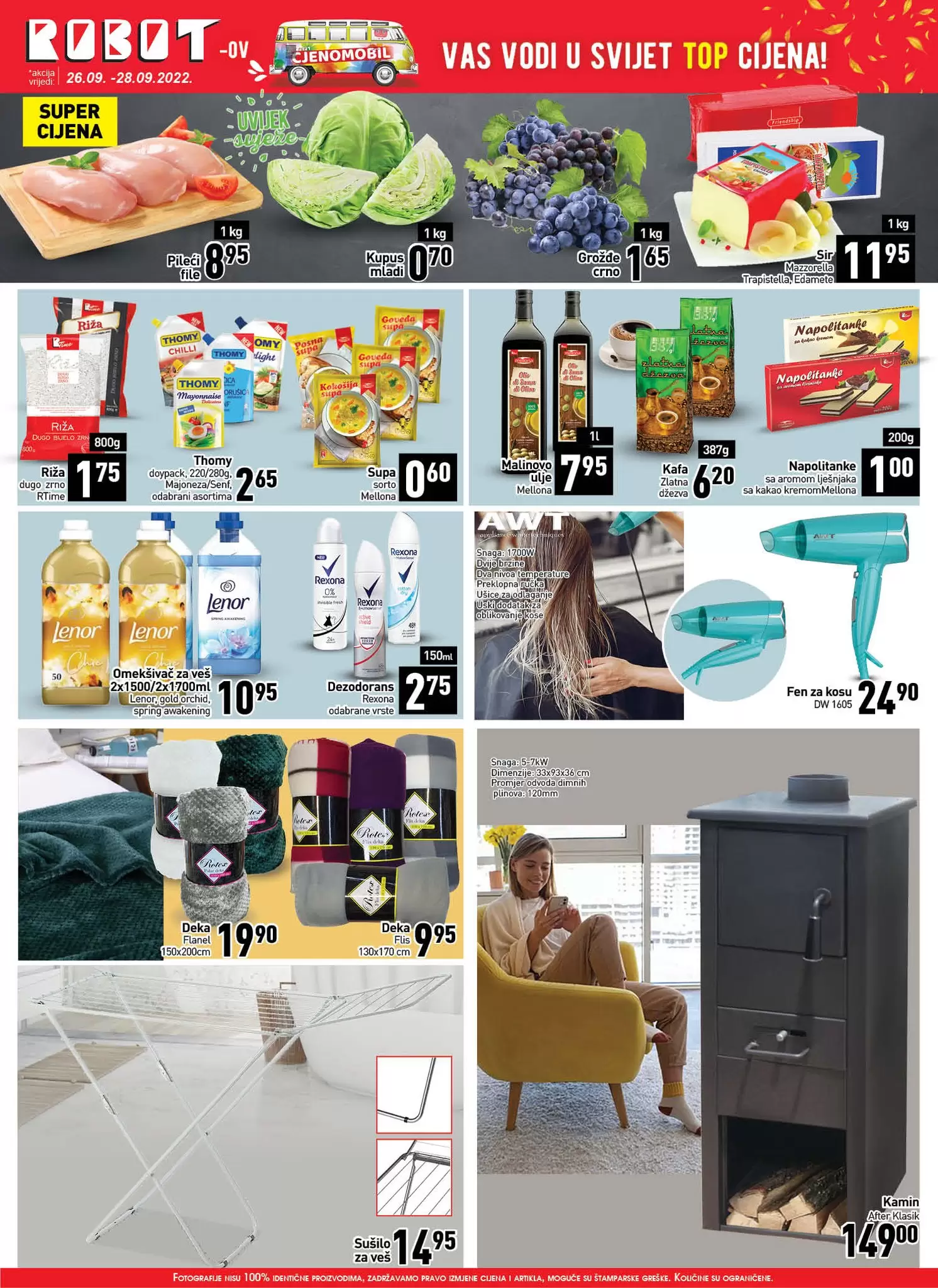 Robot akcija za početak sedmice 26-28.9.2022. 