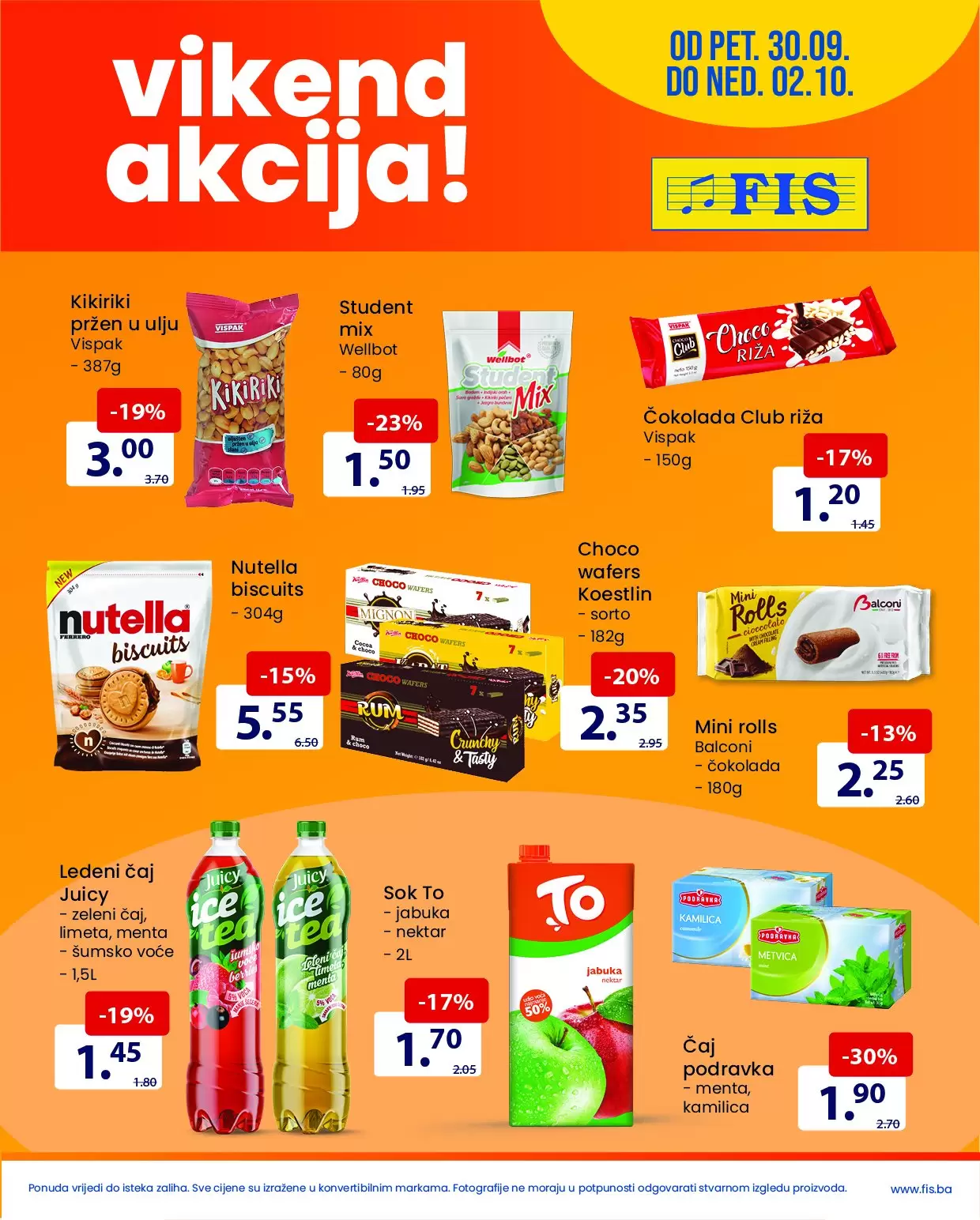 Fis vikend akcija 30.9-2.10.2022.