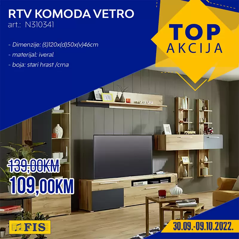 Fis TOP AKCIJA za TOP artikle 30.9-9.10.2022.