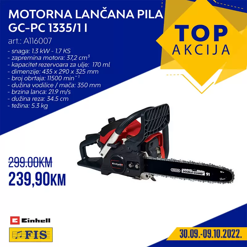 Fis TOP AKCIJA za TOP artikle 30.9-9.10.2022.