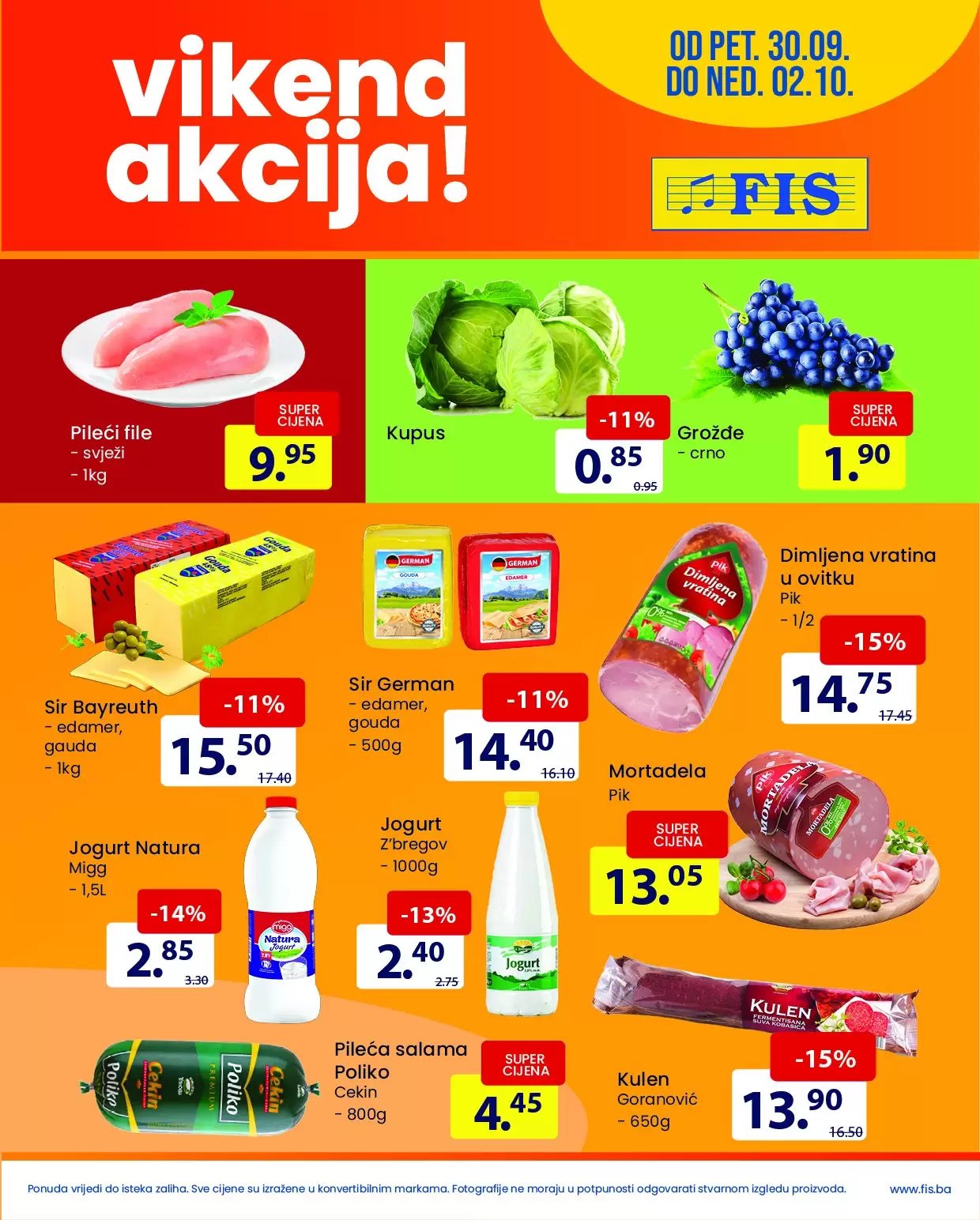 Fis vikend akcija 30.9-2.10.2022.