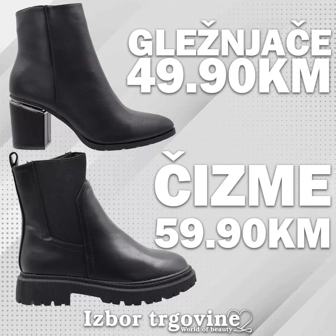 Izbor trgovine ČIZME i CIPELE - super niske cijena - septembar 2022 Izbor trgovine ČIZME i CIPELE - super niske cijena - septembar 2022