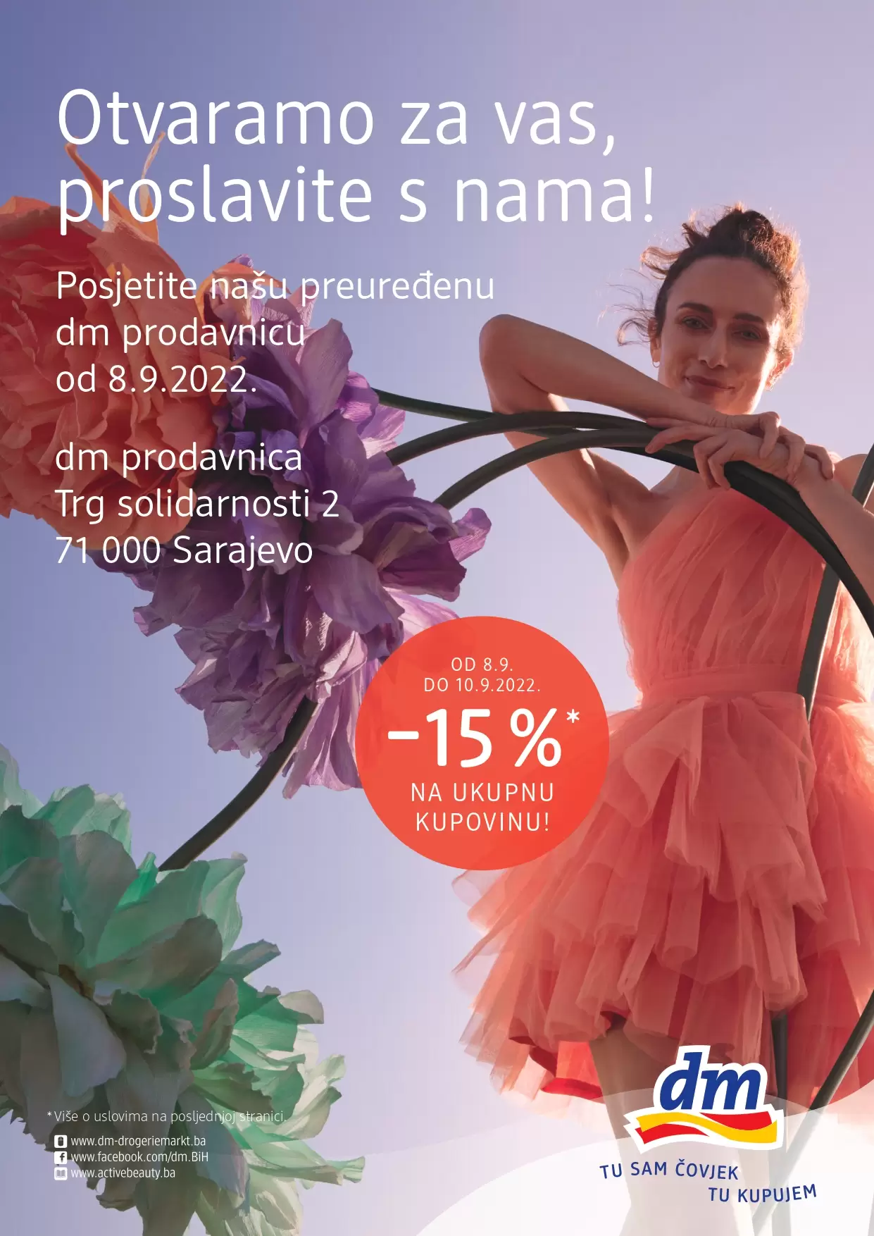 dm katalog- nova preuredjena dm poslovnica! super akcija u dm-u 1+1 gratis!