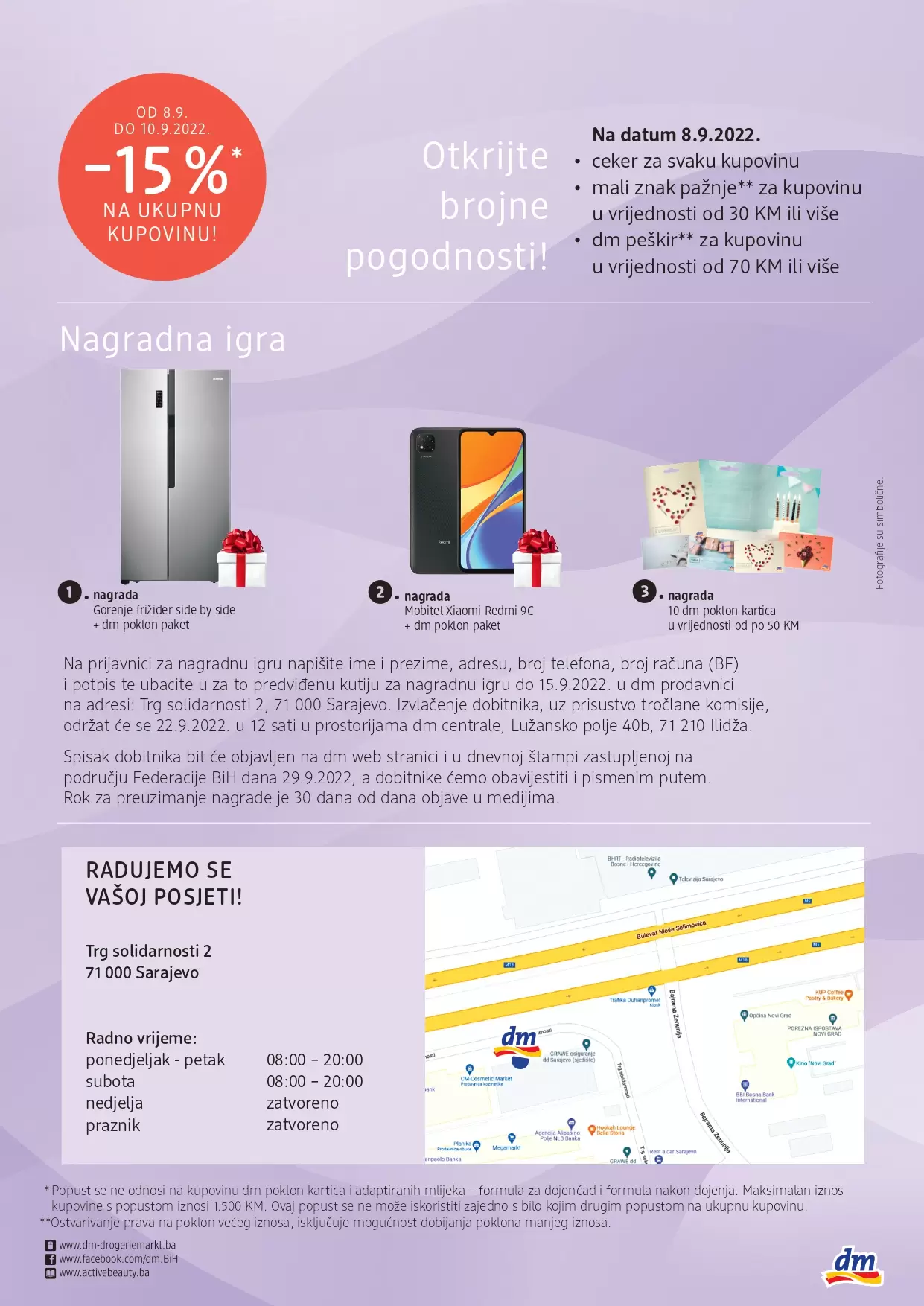 dm katalog- nova preuredjena dm poslovnica! super akcija u dm-u 1+1 gratis!