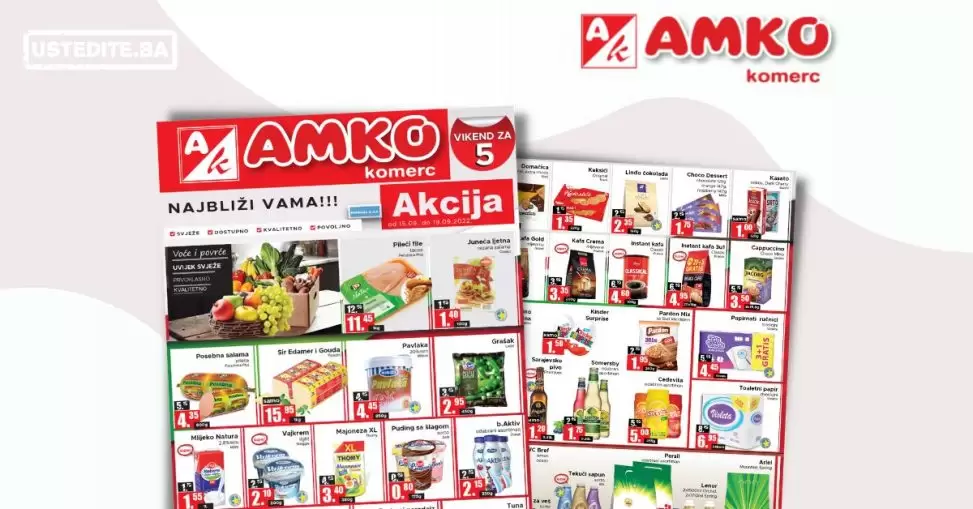 Amko vikend akcija - katalog sniženja 15-19.9.2022.