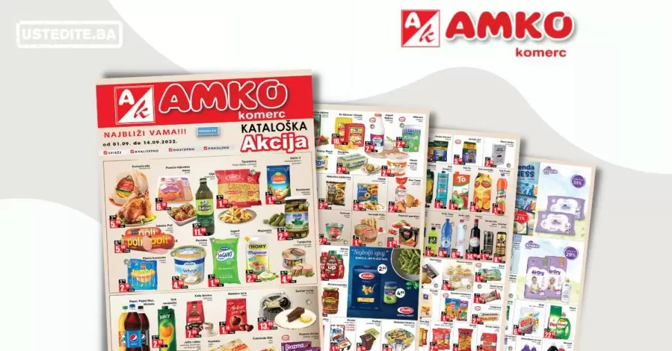 Amko kataloška akcija 1-14.9.2022. [ODLIČNA SNIŽENJA] Amko katalog septembar 2022