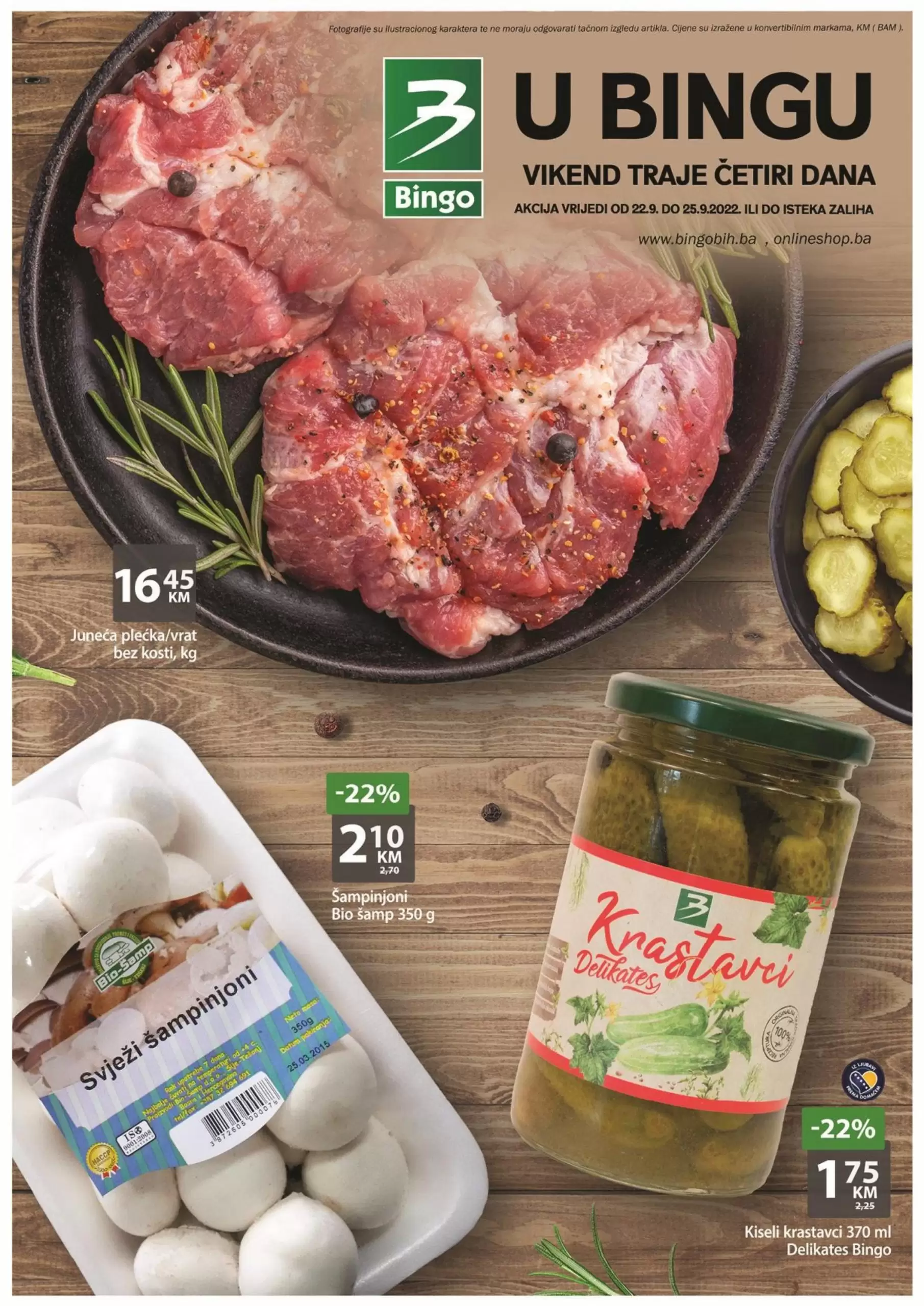 Bingo VIKEND AKCIJA 22-25.9.2022. katalog sniženja do 46%!