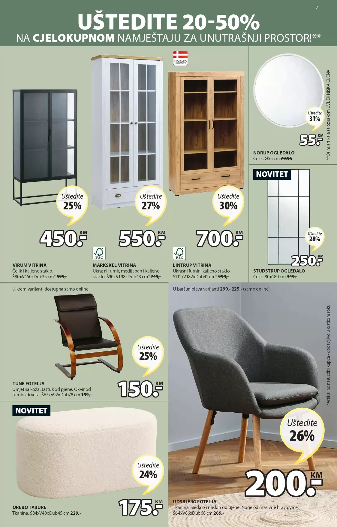 JYSK katalg SNIŽENJE namještaja- NOVITETI septembar - akcija 1-14.9.2022