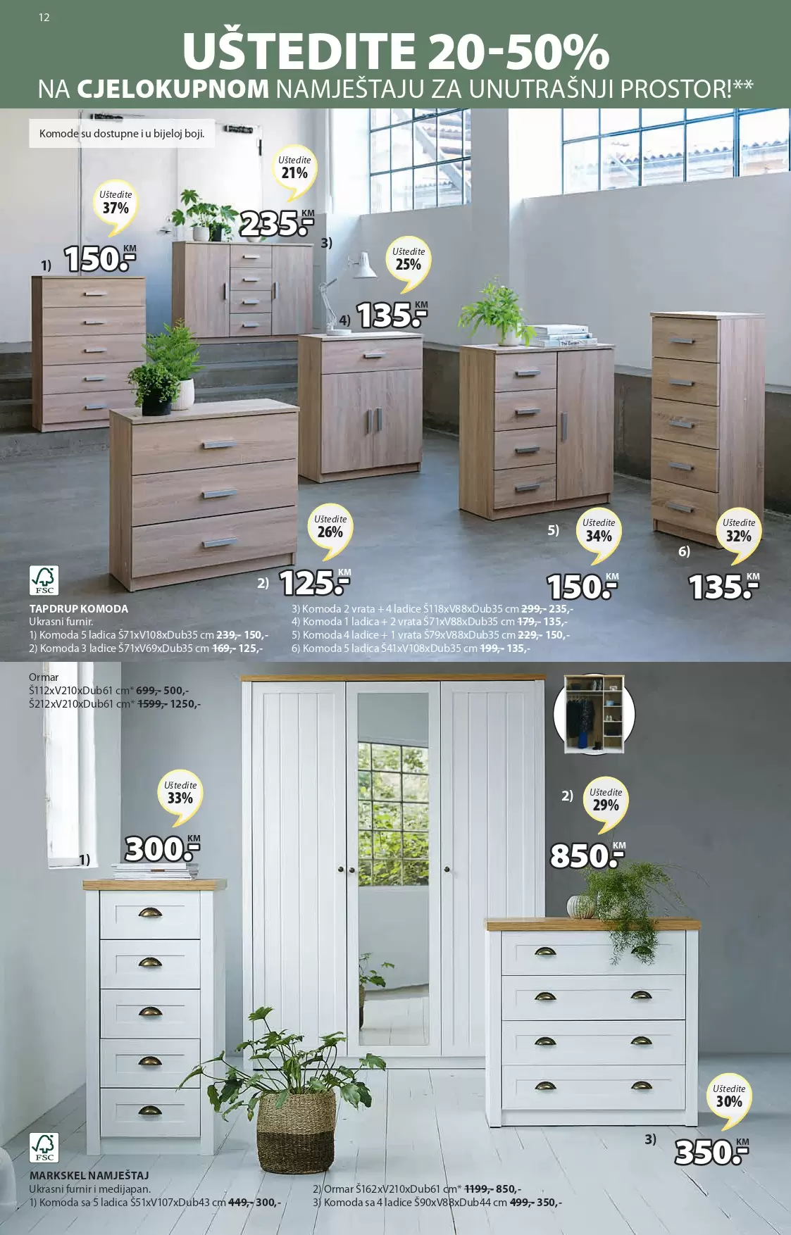 JYSK katalag SNIŽENJE namještaja- NOVITETI septembar - akcija 1-14.9.2022