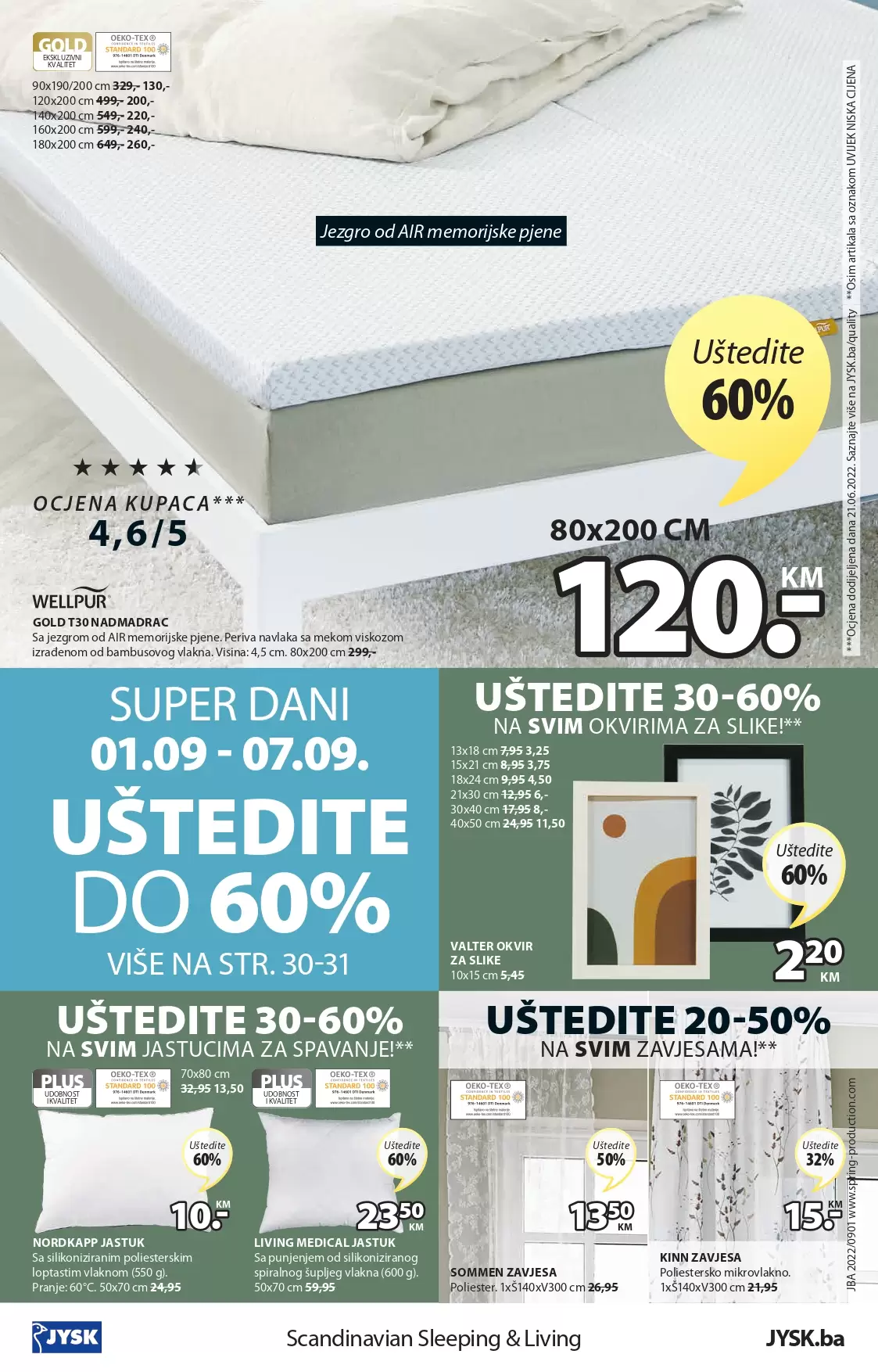 JYSK katalog SNIŽENJE namještaja- NOVITETI septembar - akcija 1-14.9.2022JYSK katalg SNIŽENJE namještaja- NOVITETI septembar - akcija 1-14.9.2022