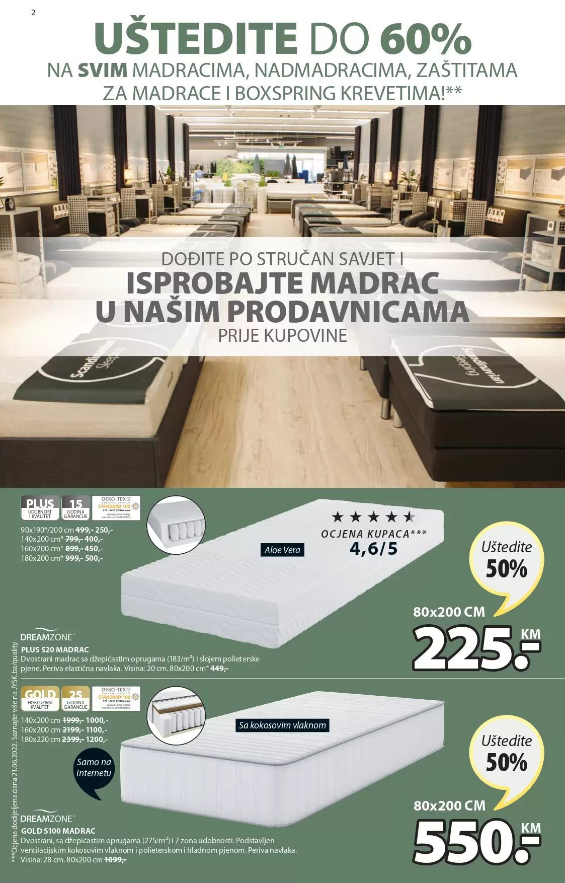 JYSK katalog - IZVRSNE UŠTEDE - akcija sniženja 8-21.9.2022