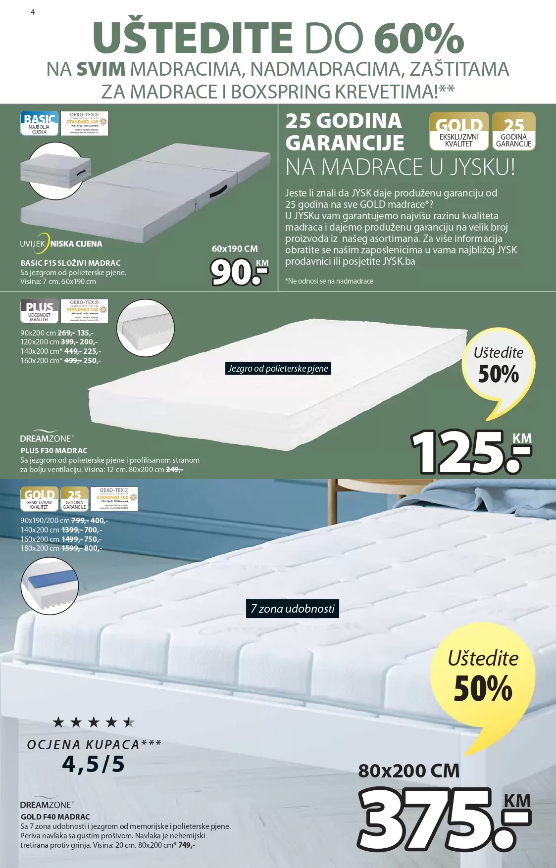 JYSK katalog - IZVRSNE UŠTEDE - akcija sniženja 8-21.9.2022