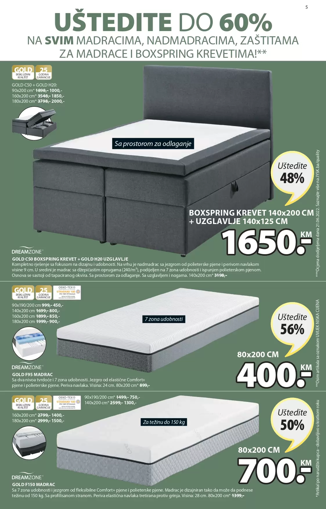 JYSK katalog - IZVRSNE UŠTEDE - akcija sniženja 8-21.9.2022