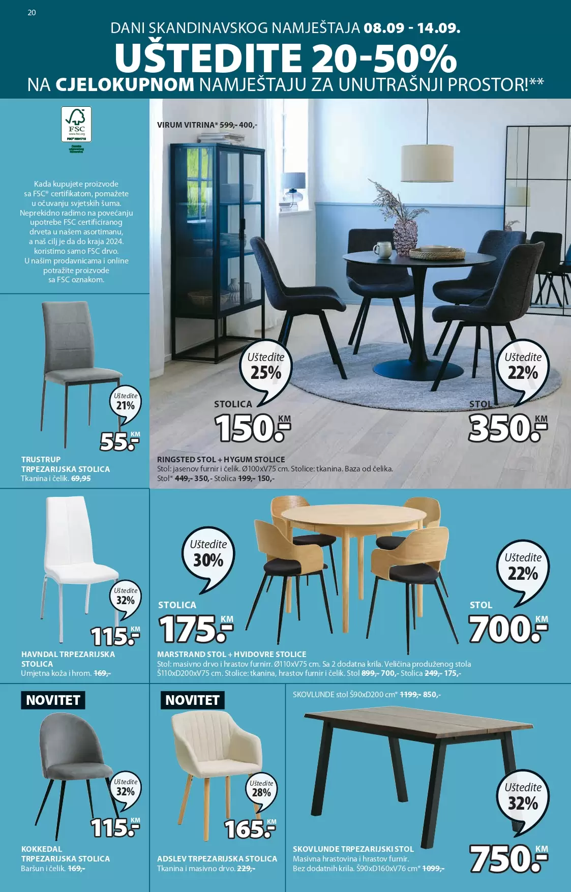 JYSK katalog - IZVRSNE UŠTEDE - akcija sniženja 8-21.9.2022