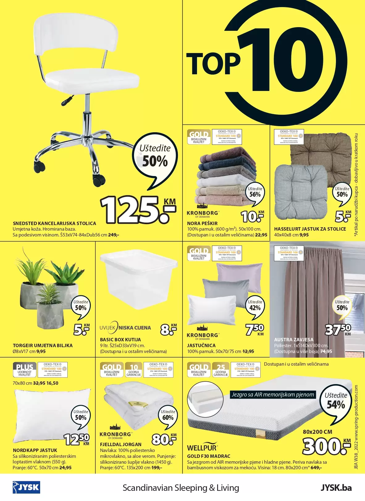 JYSK TOP 10 proizvoda sniženih do 60%