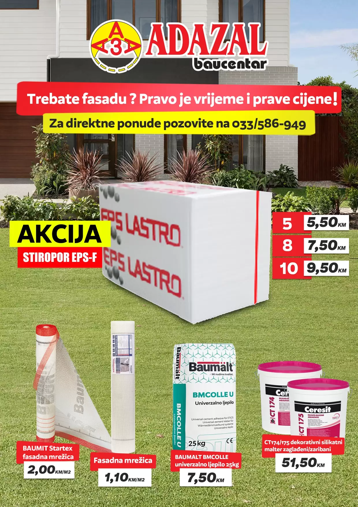 Adazal TREBATE FASADU? Pravo je vrijeme za kupovinu - SUPER CIJENE!
