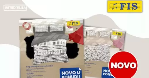 Fis NOVO krep posteljine već od 32,50 KM
