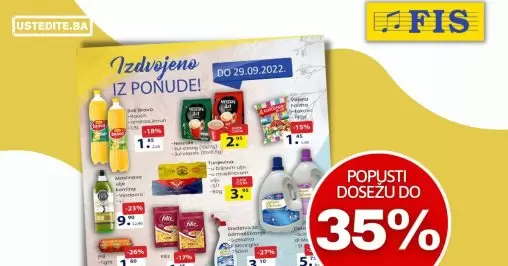Fis katalog PREHRANA I HEMIJA - SNIŽENJE do 35% - akcija do 29.9.2022.