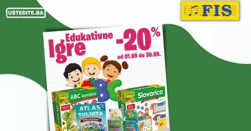 Fis EDUKATIVNE IGRE - super sniženje - akcija sniženja do 30.9.2022.
