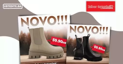 NOVO Izbor trgovine - ČIZME samo 59,90 KM!