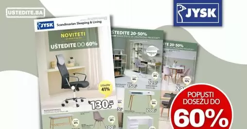 JYSK katalog SNIŽENJE namještaja- NOVITETI septembar - akcija 1-14.9.2022JYSK katalg SNIŽENJE namještaja- NOVITETI septembar - akcija 1-14.9.2022