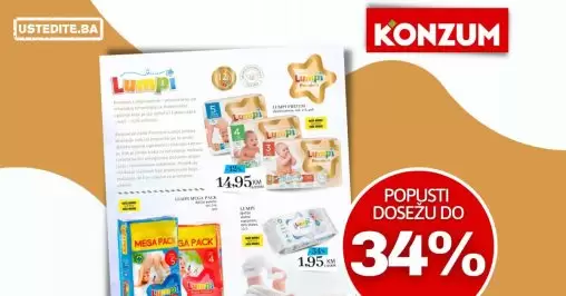 Konzum LUMPI - sniženje i do 34% - katalog 15.9-16.10.2022. Konzum LUMPI - sniženje i do 34% - katalog 15.9-16.10.2022.