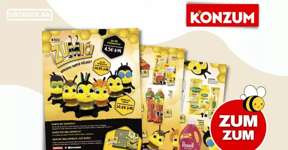 Kako do KONZUM ZUMIĆA 🐝 ? Pogledajte koji proizvodi nose naljepnice!