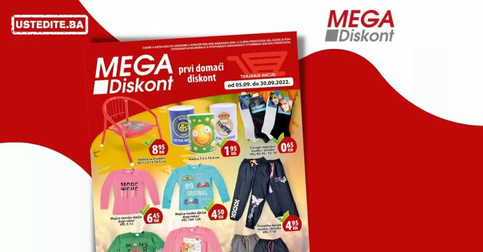 Mega Diskont POSEBNA PONUDA - akcija sniženja 5-30.9.2022.Mega Diskont POSEBNA PONUDA - akcija sniženja 5-30.9.2022.Mega Diskont POSEBNA PONUDA - akcija sniženja 5-30.9.2022.