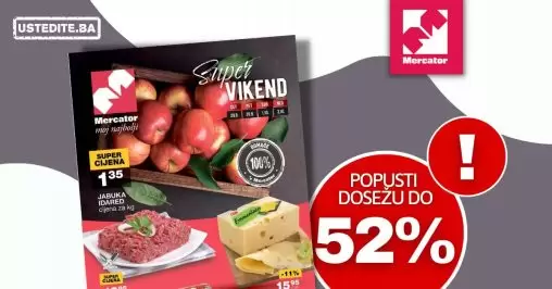 Mercator super vikend – POPUSTI do 52% – katalog 29.9-2.10.2022.