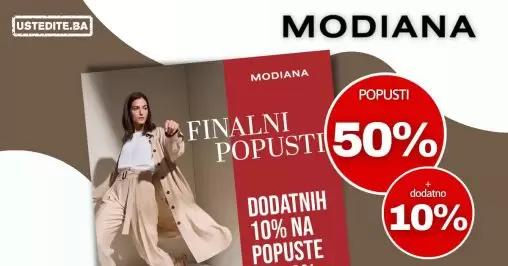 Modiana FINALNI POPUST 50%+10% popusta - septembar 2022
