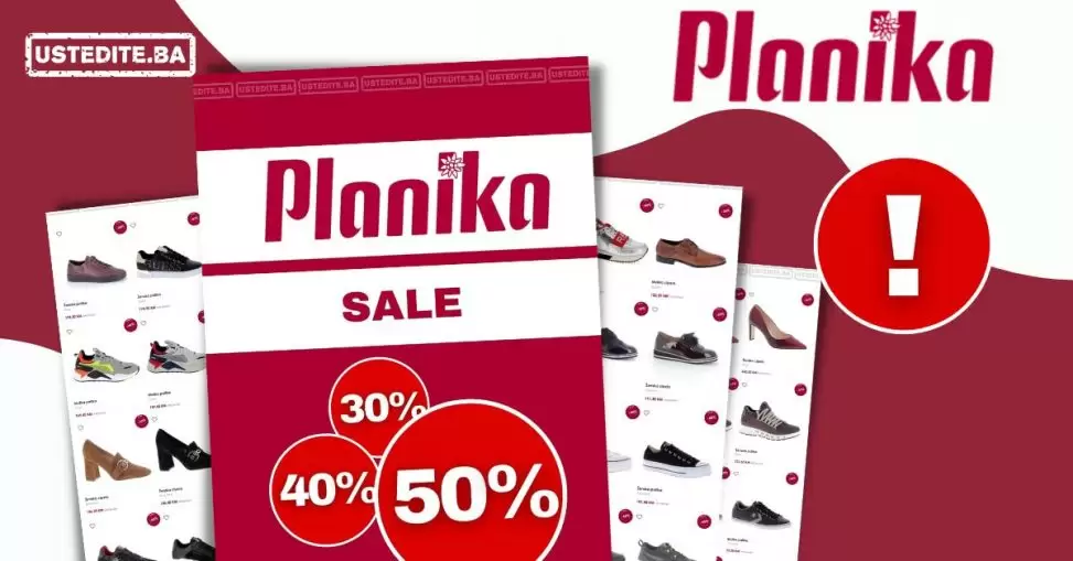 Planika SNIŽENJE OBUĆE - SVE 30-50% septembar 2022Planika SNIŽENJE OBUĆE - SVE 30-50% septembar 2022