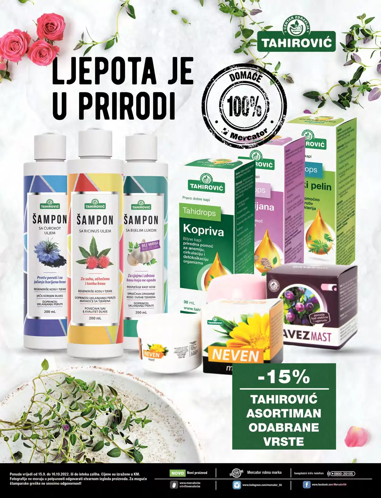 Mercator katalog LJEPOTA I NJEGA - akcija sniženja 15.9-16.10.2022.
